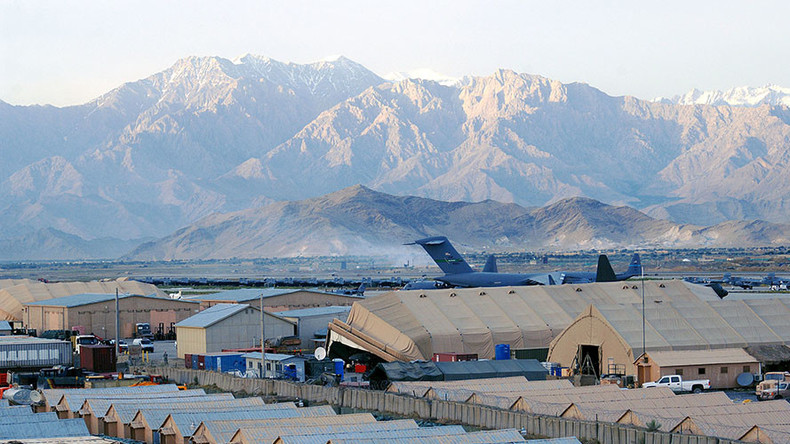 A view of Bagram Airfield, Afghanistan
